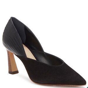 Vince Camuto Womens Vc-Kastani Black  Pumps Size 8.8
